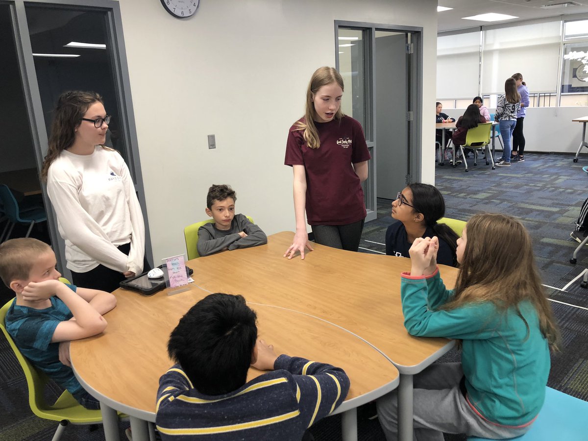 charlestull's tweet photo. Great time sharing our @LarsonMS learning with the incoming class of 2026. 6th/7th graders shared their learning stories with 5th graders to help them gain insight to the opportunities available at Larson @tpteach @FishLovesBooks #LarsonSTRONG #OneTroy https://t.co/8FkRem2OsF