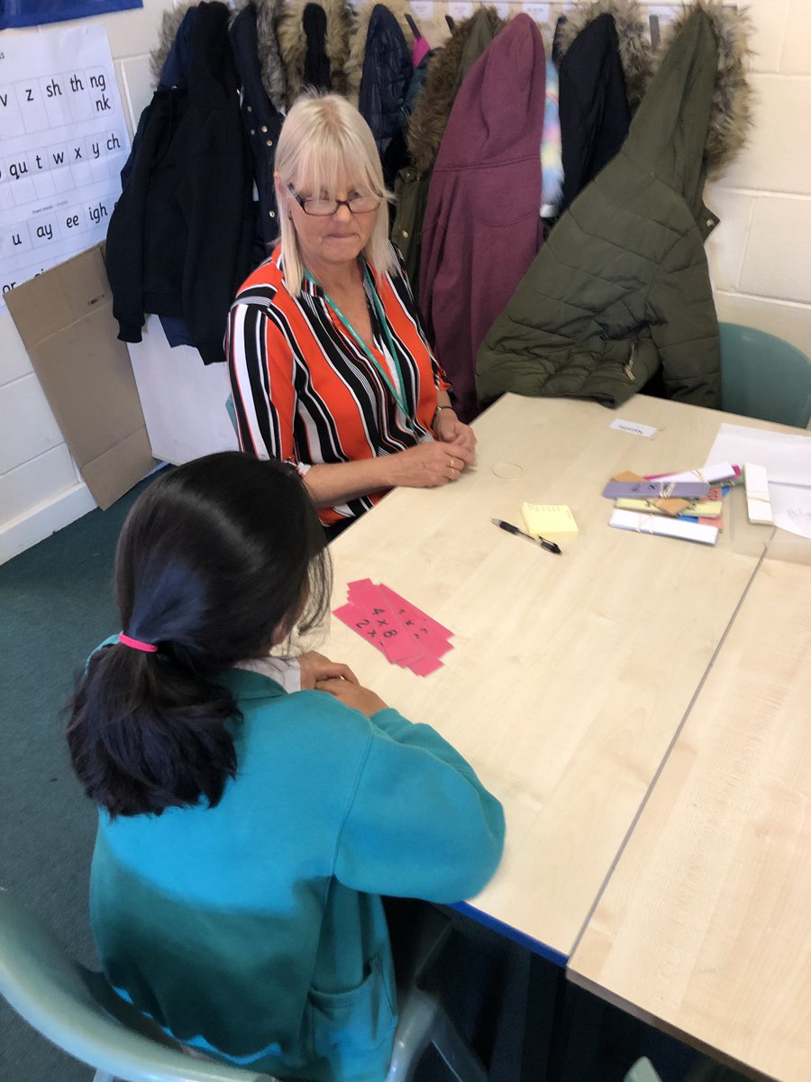 ColeridgeSchool's tweet photo. Mrs Smith has been straight into action using our new times table cards to identify what multiplication facts our children have learnt. It’s another great way of helping improve our children’s multiplication knowledge. #engaginglearning #fabsupport https://t.co/PKoNQ3SKuW