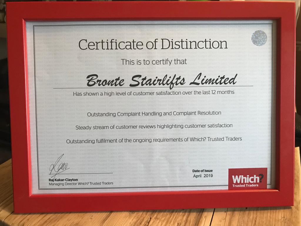 brontestairlift's tweet photo. 🏆Exciting Annoucement!! 🏆

We're very proud to announce that we have been awarded @WhichTraders Certificate of Distinction!

⭐⭐⭐⭐⭐

A big thank you to all our customers that have taken the time to leave us a review, it is very much appreciated.👍

#WTTCOD https://t.co/gPkcsMuPfy