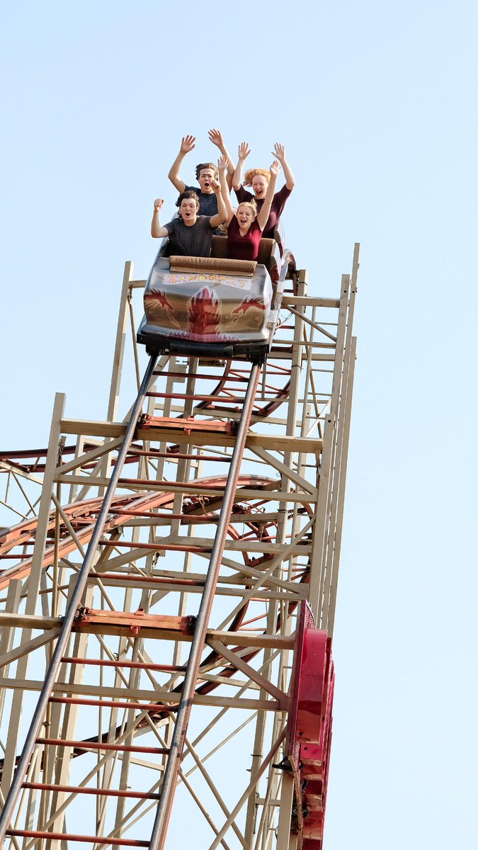 MaritimeFunPEI's tweet photo. Put your hands up in the air and wave them like you just don’t care on the Cyclone Roller Coaster. 🙌 Only one month away! #MaritimeFun
Buy your passes now and save: https://t.co/G9oMOPooKF https://t.co/e3GJjhd7Pe