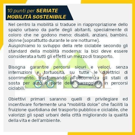 Seriate5Stelle's tweet photo. Mobilità, il nostro programma 📖
#andreacornalisindaco
#seriate
#amministrativeseriate2019 https://t.co/37NA2J3mZp