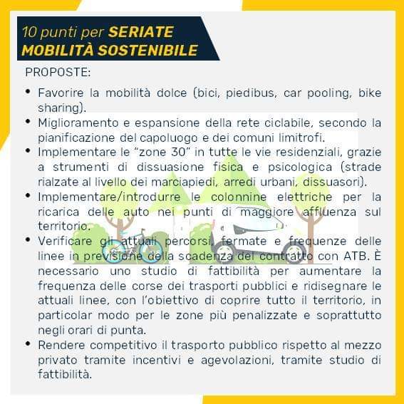 Seriate5Stelle's tweet photo. Mobilità, il nostro programma 📖
#andreacornalisindaco
#seriate
#amministrativeseriate2019 https://t.co/37NA2J3mZp