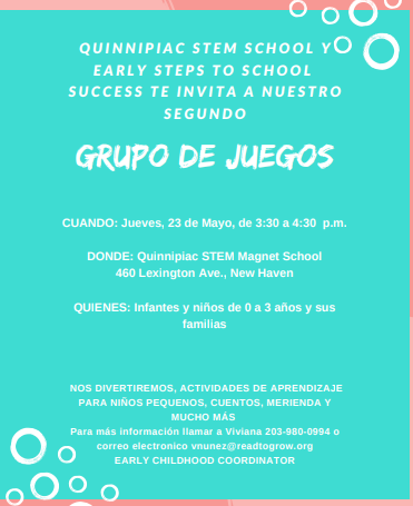 QuinnipiacStem's tweet photo. Save the date for our next #PLAYDATE!  5/23!   Great for children 0-3! https://t.co/orwMMi0y2c