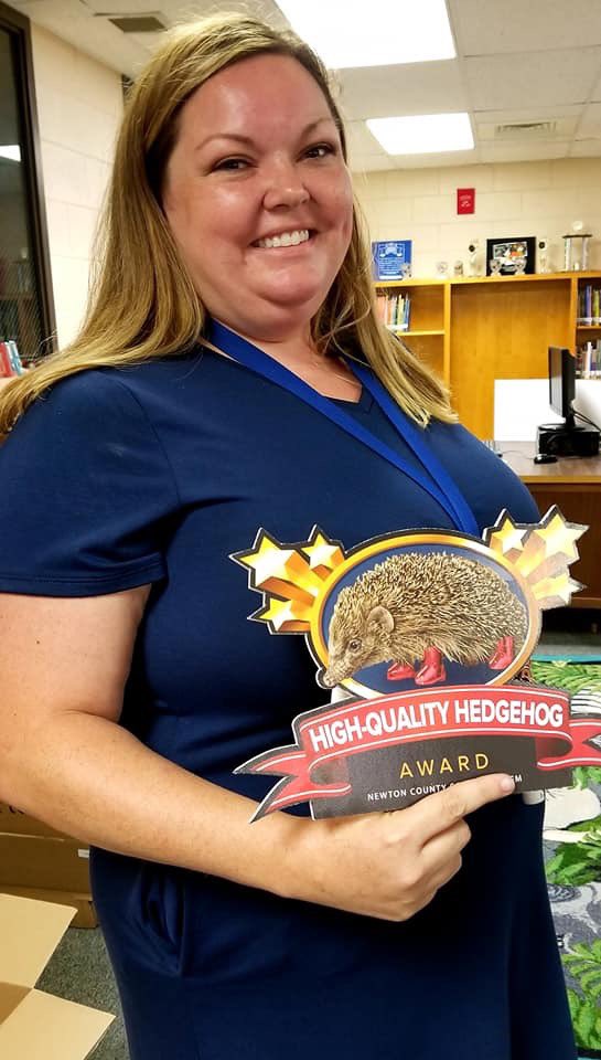 A huge congratulations to our very own <a href="/RyanEarlJames/">Dr. Ryan James</a> and <a href="/MusicNcts/">NCTS Music</a> who both received the High-Quality Hedgehog and Coin of Distinction from our NCSS Superintendent, @FuhreySamantha! We are so thankful for all they do for our students each day! #NCSSbetheBEST #NCTSPride