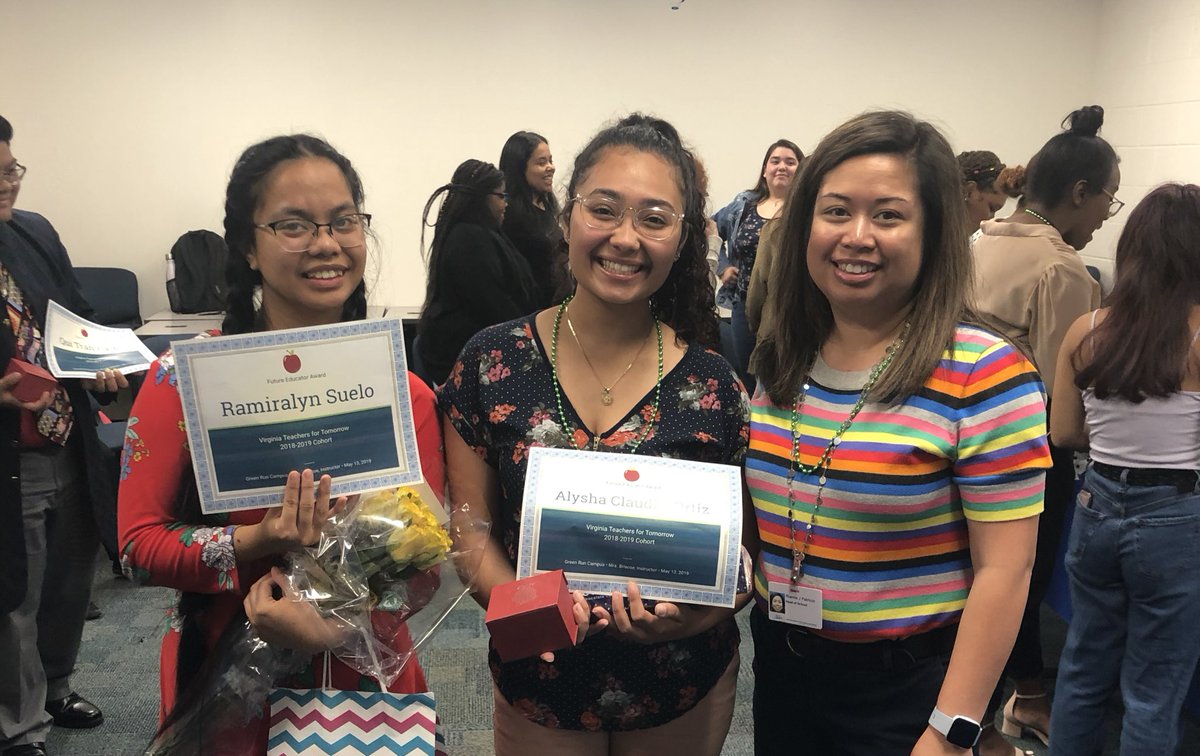 MsRPatricio's tweet photo. So proud of @RamiralynS and @aortizgrc for earning @vbschools contracts through @Grhsvtft! Thank you @DebbyBriscoe for leading and guiding them this year. https://t.co/vXmbyEdELU