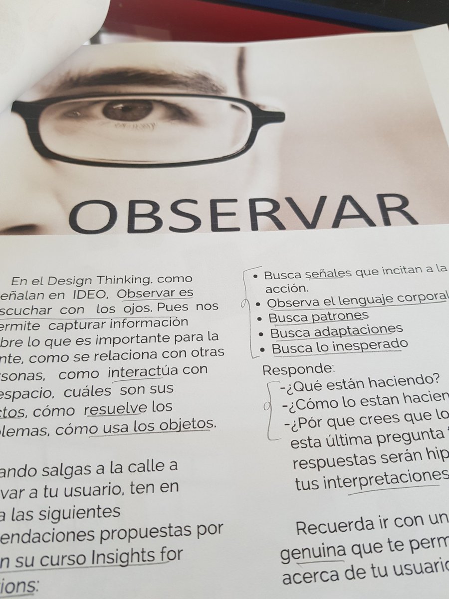 cristinaq's tweet photo. "Observar es escuchar con los ojos" #TimBrown. Para nostros los psicólogos observar es escudriñar en las historias apartir de los objetos ¿Que historia cuentan? ¿Por que son importantes para las personas? ¿Cual es el significado? #DesignThinking #Insights #ElPoderDeObservar 👀 https://t.co/E5eCUkJjKH