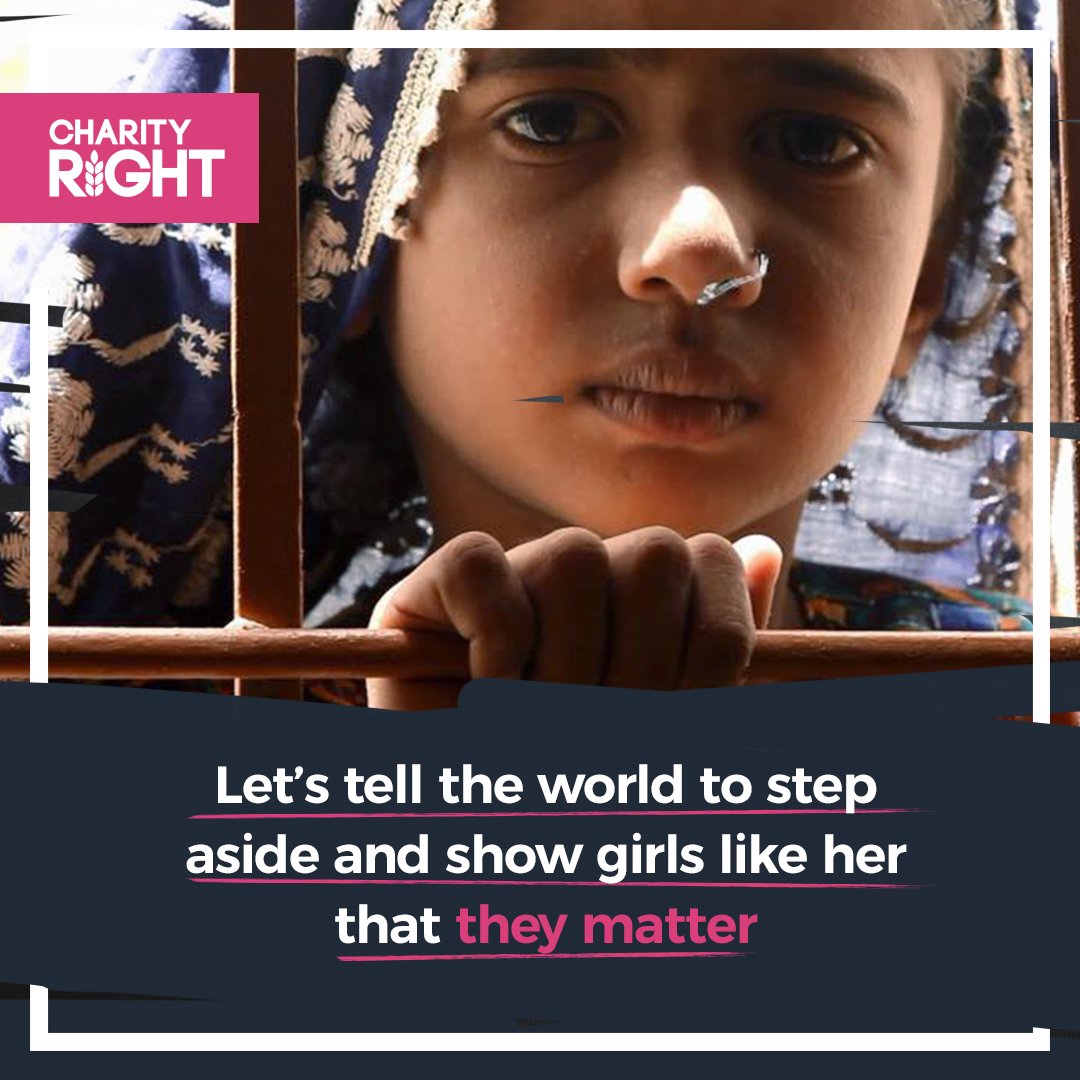 Girls matter. That's something we've always known. It's time to tell the world to step aside. Donate £120 through Charity Right and we will feed a schoolgirl for an entire year. charityright.org.uk. #Ramadan #Zakat #Sadaqah