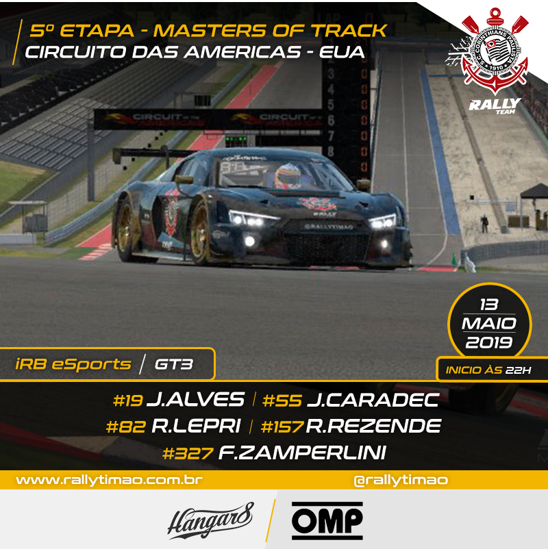 rallytimao's tweet photo. Galera, hoje tem a 5ª etapa do Masters of Track. Fiquem ligados e assistam a transmissão ao vivo no canal da IRB eSports https://t.co/Doc6qBSacz à partir das 22h.
Vai Corinthians!
#Corinthians #VaiCorinthians #RallyTimao #AceleraTimao #simRacing #iRBeSports https://t.co/x3mcTA9QPC