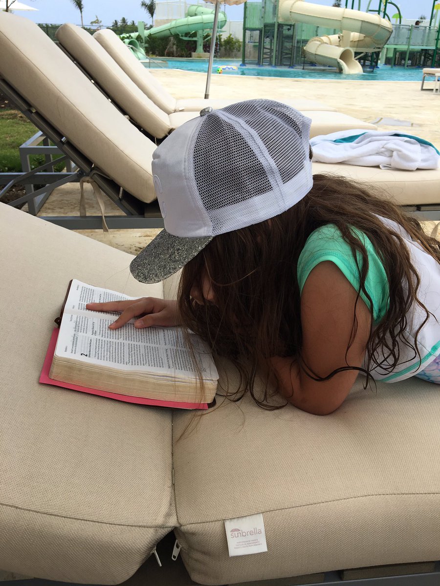 Not a staged photo. Candid. This little girl is hungry for the Word of God. 🔥🔥Once Holy Spirit is in you, you can’t get enough. 🔥1Tim 4:12