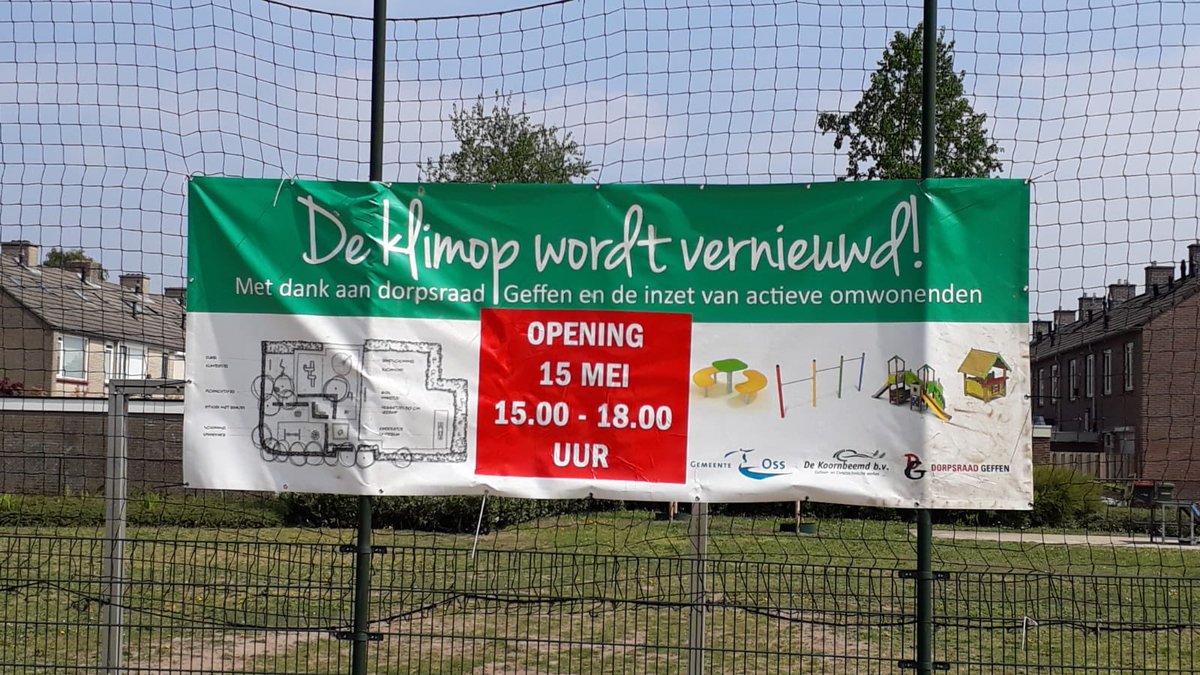 Hebben jullie het weerbericht al gezien voor woensdag? Perfect weer voor de speeltuin!! Komt dat even mooi uit, vanaf 15.00 uur is de opening van speeltuin De Klimop. Gaan jullie ook?