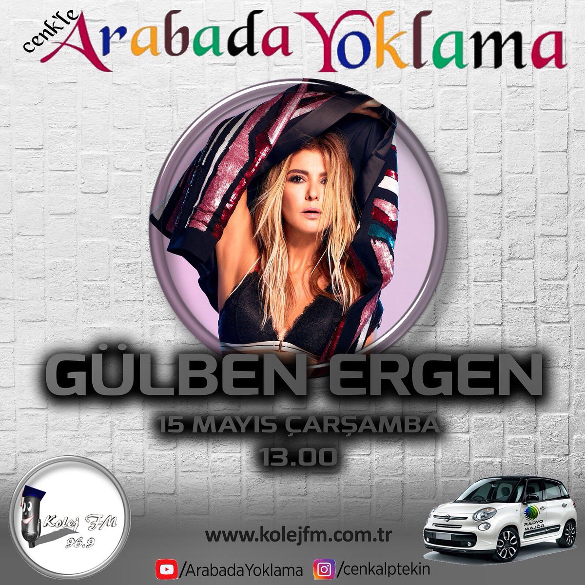 En yeni programlarımızdan Cenk’le Arabada Yoklama bu Çarşamba Kolej FM de Gülben Ergen ile başlıyor. 
#cenklearabadayoklama #gülbenergen #radyo #müzik #sohbet #gülbenşarkıları #gülbenlesohbet #gulbenfanlari <a href="/gulbenergen/">Gülben Ergen</a> <a href="/cenkleyoklama/">Cenk ALPTEKİN</a> <a href="/glbenergenfan/">gülbenergenfan</a>