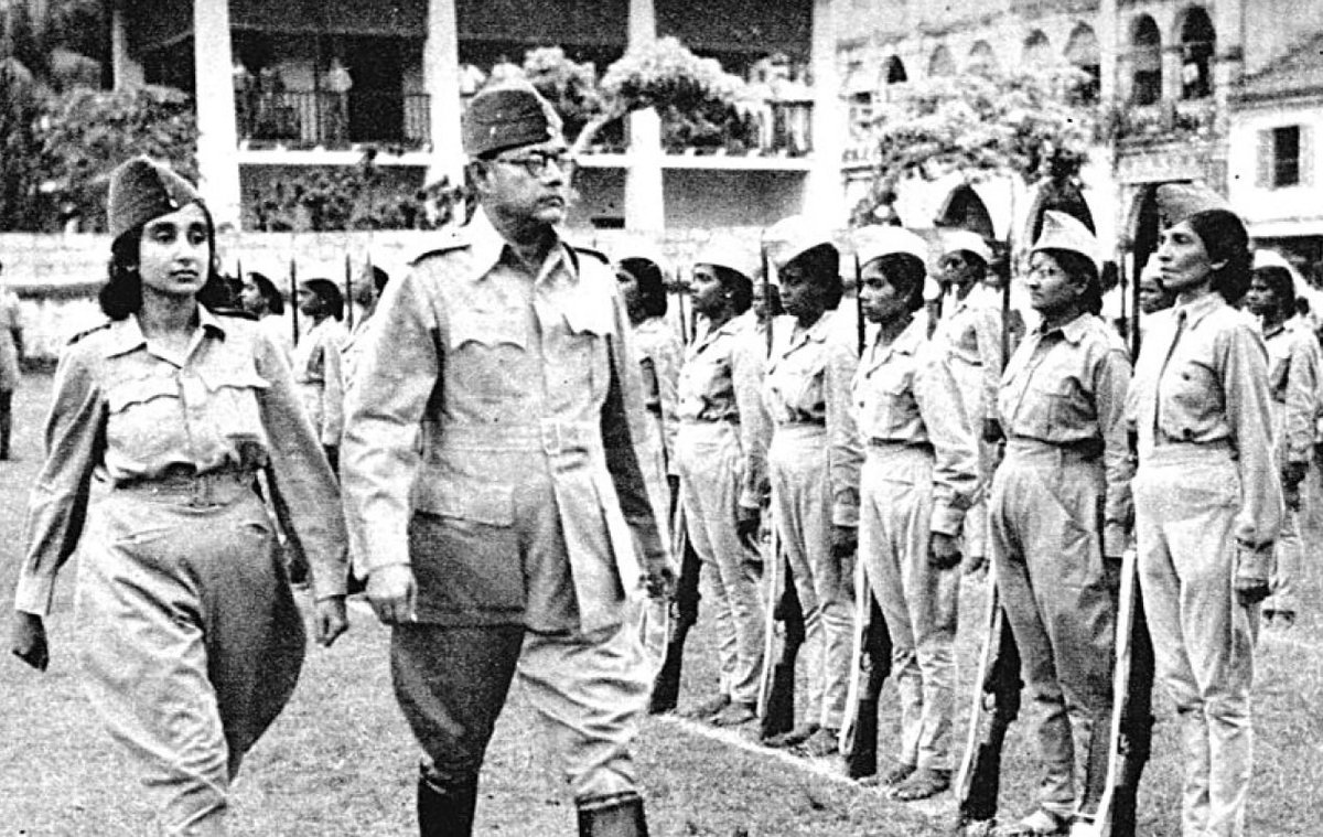 Originally trained as a doctor, Lakshmi Sahgal proposed the formation of a women’s regiment to Subhas Chandra Bose in Singapore in 1943.  #britishempire  #empire  #india  #anticolonial  #resistance  #feminism  #femaleagency