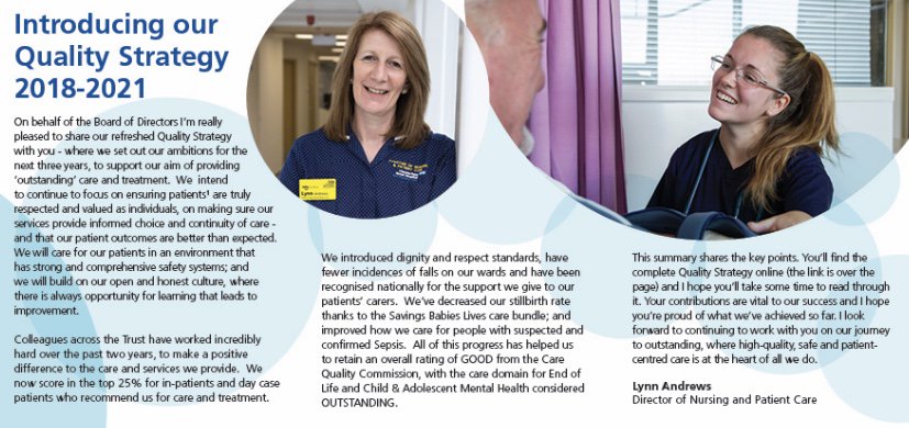royalhospital's tweet photo. Did you know we’re in the top 25% for recommendations? Our #QualityStrategy refresh reminds us that we consistently reach 98% in #FFTest - that’s how many in-patients & day case patients recommend us for care & treatment. It’s a great accolade but we’ll strive for more! https://t.co/zMXJFnFMOt