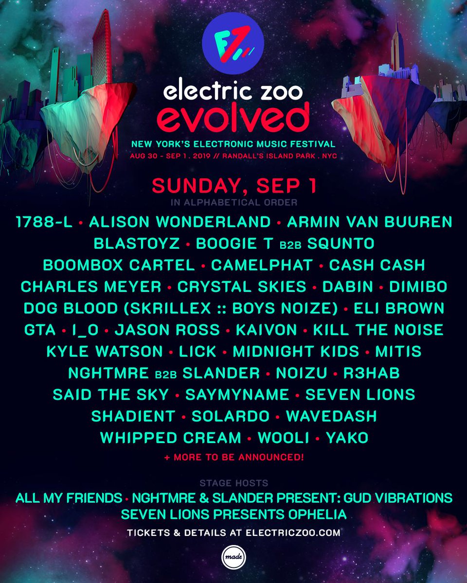 Electric Zoo 2019 lineup