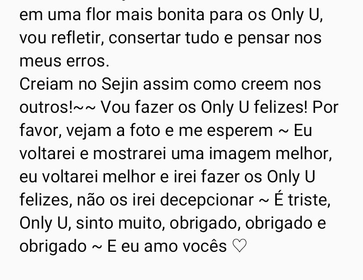 14uDaily's tweet photo. [#14U] Carta do nosso "Seribo"

• TRAD KR/PT: 14uDaily https://t.co/LN0zN4PP2e