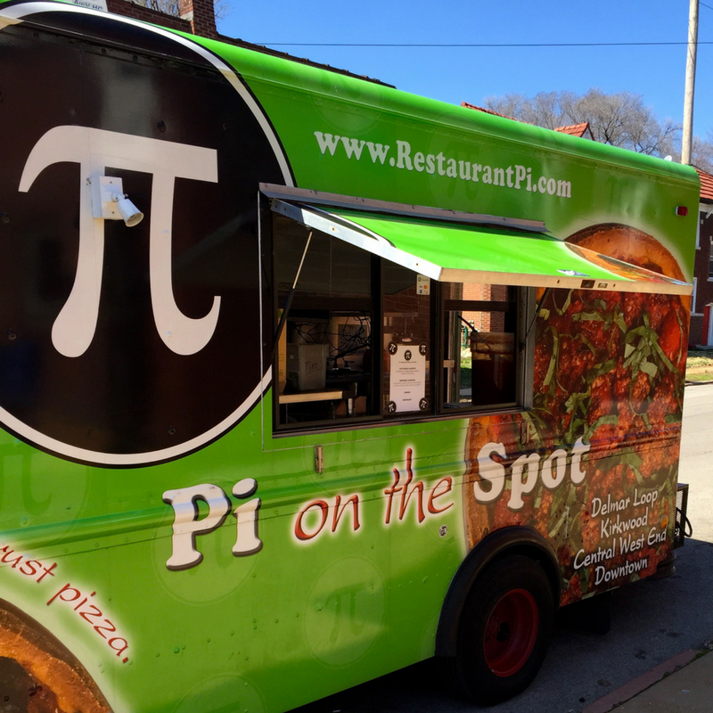PiTruckSTL's tweet photo. Tomorrow, the @PiTruckSTL will be at @caleresinc (8300 Maryland Ave. in Clayton) starting at 11am. Spread the word! https://t.co/xWeKgg28jL