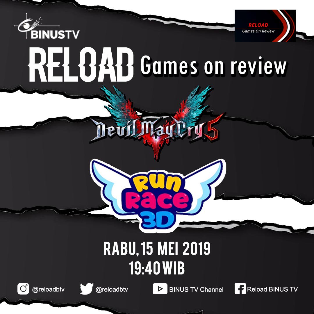 ReLoadBTV's tweet photo. Smart viewers, nonton #gameplay @ludorickus @Erick_Wongs #DevilMayCry5 @DevilMayCry & #RunRace3D @Good_Job_Games!
#game #games #gamers #gamersunite #gamesforum #gamenight #gamersriseup #gamedevelopment #gamergate #gamedev #gameinsight #gaminglife #gaming
https://t.co/gS7KJLjQpM https://t.co/SSEuwR0TRV