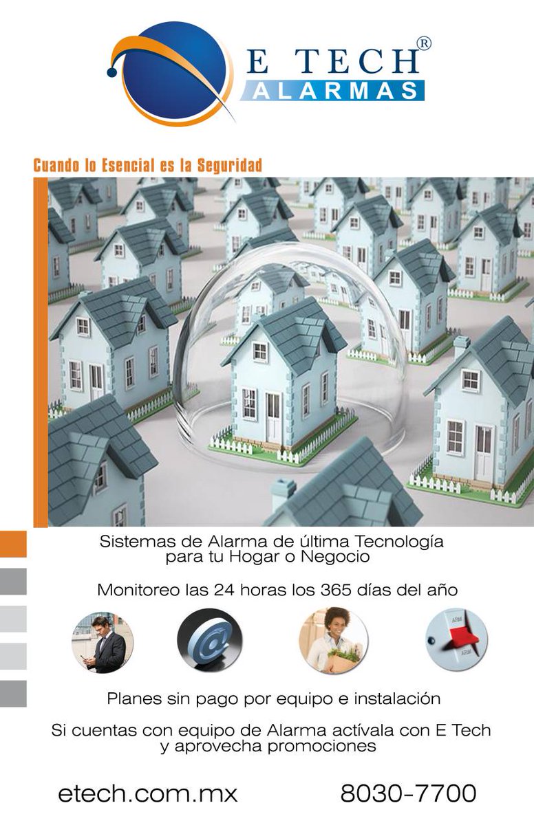 e_tech_alarmas's tweet photo. No te quedes sin protección. Hogares Seguros e Inteligentes con E Tech Alarmas. https://t.co/dTqSXUraye. https://t.co/QUK9QaJXWQ