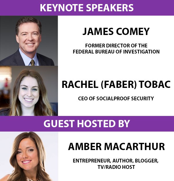isaca_wpg's tweet photo. Register at https://t.co/RYfwA5ogqK
Just a few great reasons to attend 
✅ May 28 keynote lunch by former FBI Director @Comey
✅Educational sessions focused on cutting edge information security, risk, and privacy
✅Networking with industry leaders and professionals

#WCISC #ISACA https://t.co/xxATKByjkR