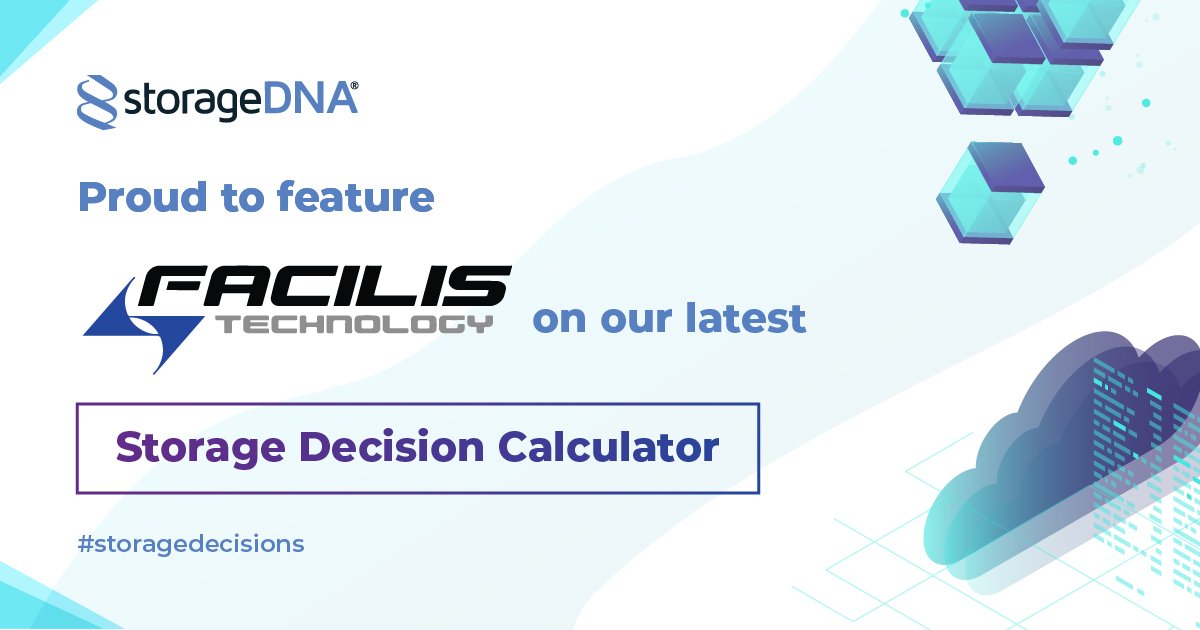 Storage_DNA's tweet photo. Proud to have our partner @Facilis on our latest Storage Decision Calculator!
#storagedecisions #StorageDNA https://t.co/q3zAwMGc7V
#NABShow #FacilisHUB #Facilis #HUBSharedStorage #SharedStorage #StorageCalculator #MondayMorning #MondayMotivation #storage https://t.co/yObQnCTAwE