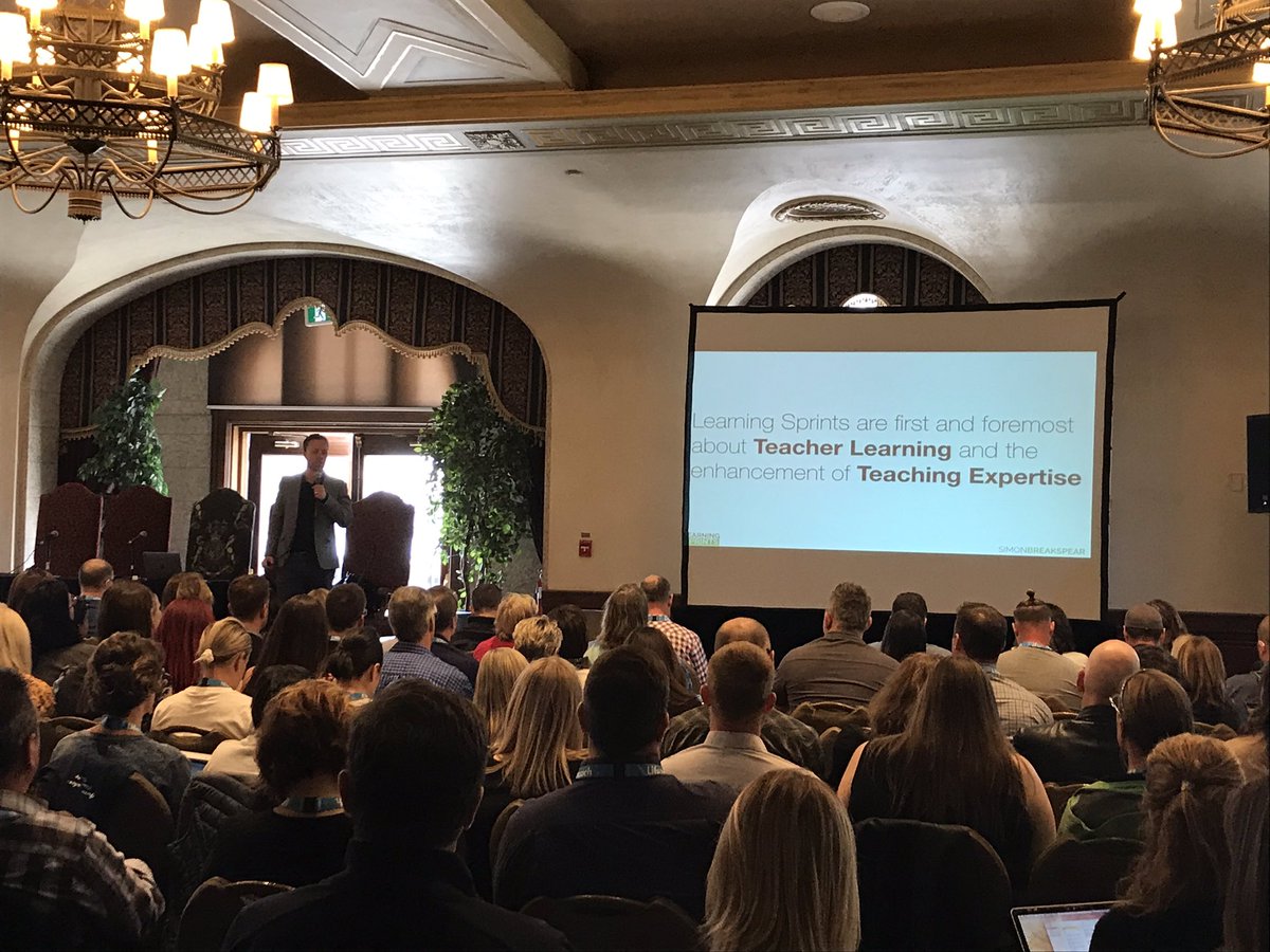 coreyhaley's tweet image. Learning Sprints are about teacher learning. @SimonBreakspear #ATAAgile #learningsprints #uLead19