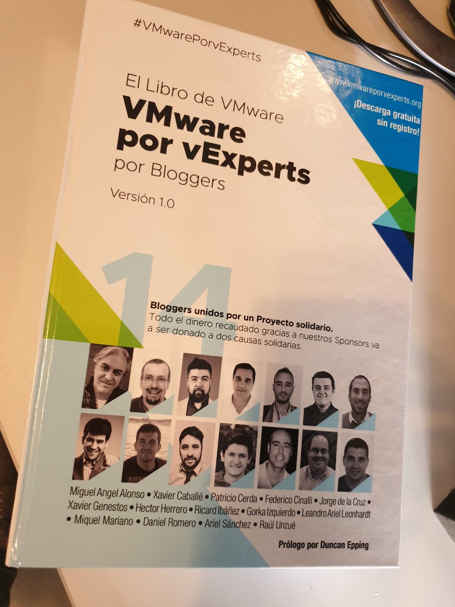 drsromero's tweet photo. Hoy me ha llegado una edición limitada y personal en papel, del libro en el que participo @vmwarevexperts. Ha quedao chulisimo gracias a @elblogdeNegu 

Recordad que el epub o pdf lo podéis descargar de forma gratuita. 

▶️https://t.co/6Wfx1MWNgt

#vmwareporvexperts #vExpert https://t.co/hidpZ1Wvos