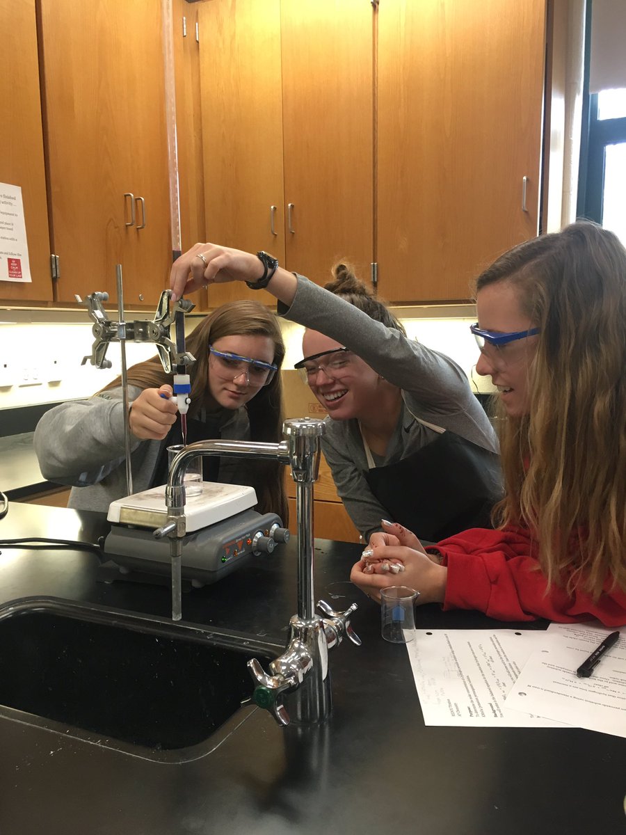 smithchem's tweet photo. AP Chemistry Exam...Done!  Students are working hard today to determine the concentration of an unknown hydrogen peroxide solution! #keeplearning #apchem @HopkintonHS https://t.co/R1Dl3Em6kP