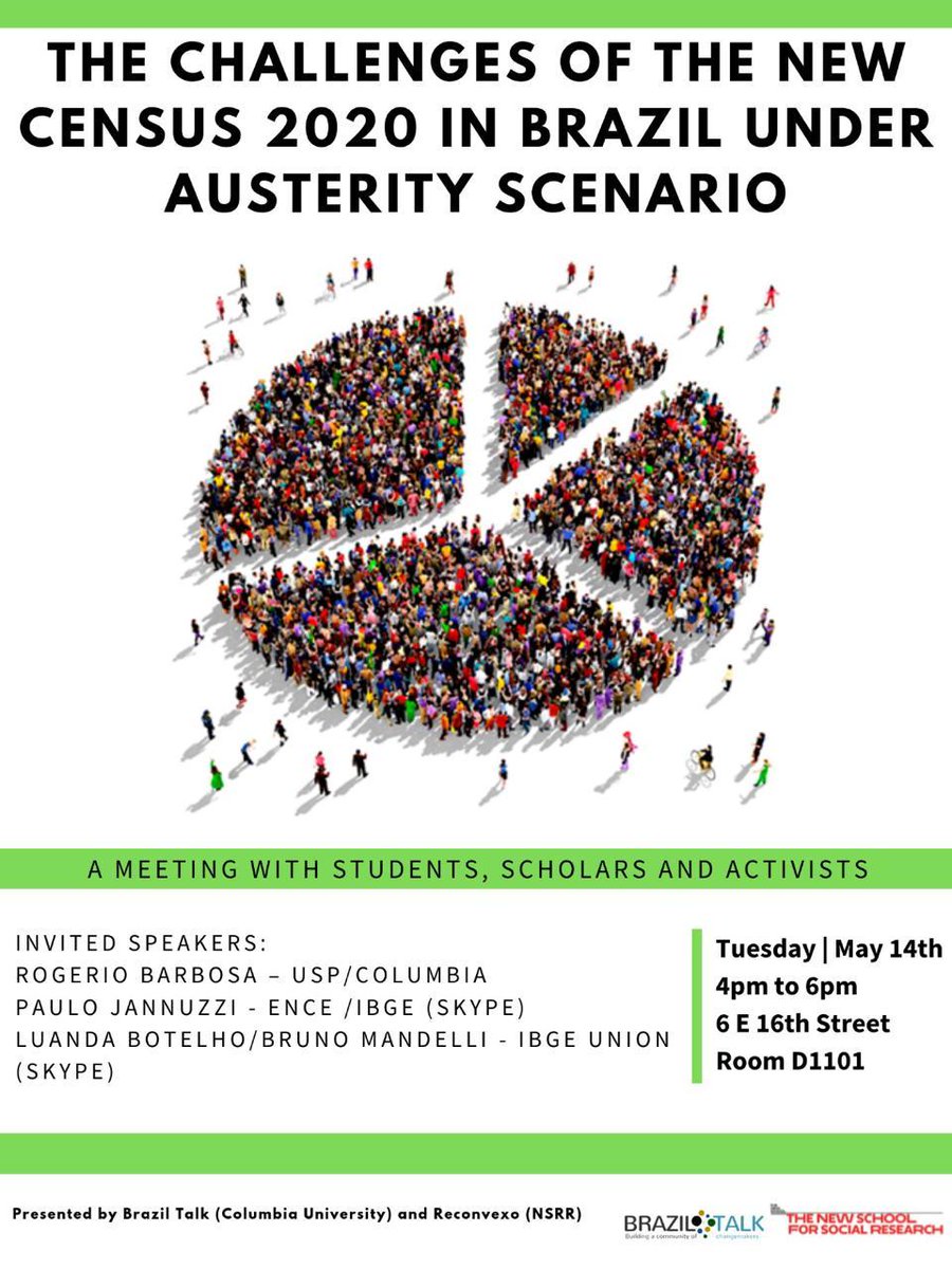 antrologos's tweet photo. Tomorrow we will be discussing the Brazilian Demographic Census and its crisis at the New School for Social Research. https://t.co/b61kAmWjIf