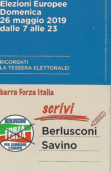 roridolfi's tweet photo. Noi Azzurri'94 alle Elezioni Europee nel Nord Est votiamo Berlusconi-Savino https://t.co/sJZbvvLU0s