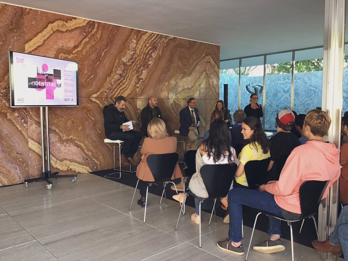 ArchitectureUIC's tweet photo. Comença la taula rodona “Arquitectura i identitats. Conclusions #Foros2019 #Identities” a la @FundacioMies amb la participació de Josep Lluís i Ginovart, @gcarabi, @fredymassad i @jelena_pro 

#SetmanaArquitectura2019 https://t.co/ZoJUUp4gdk