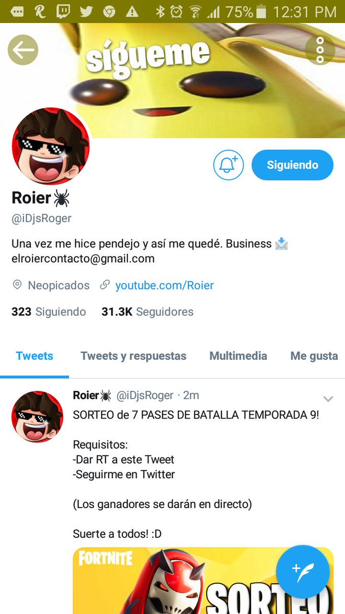 Ojalá gane y por alguna razón de la vida te dejo mi id:NicoML13