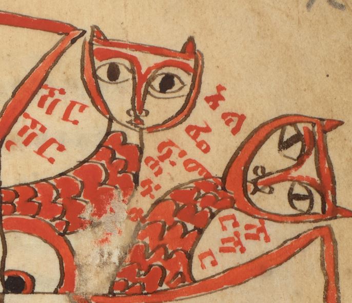 #Cats in ancient #Ethiopia were treated with love &amp; respect. They were permitted to stay in the inner sanctuary of churches &amp; it was forbidden to kill or to eat cats. In Aksum a piece of land was granted for the accommodation of the church cats. 17th c #amulet with images of cats