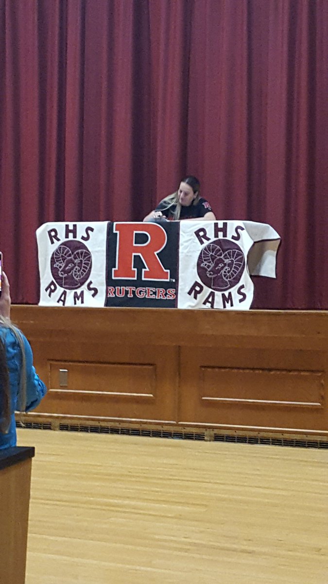 LadyRamsBall's tweet photo. Congrats to Brianna Fritz on signing her letter of intent to play basketball at Rutgers-Camden next year!! #WeAreProudOfYou https://t.co/uSJLUNKyPn