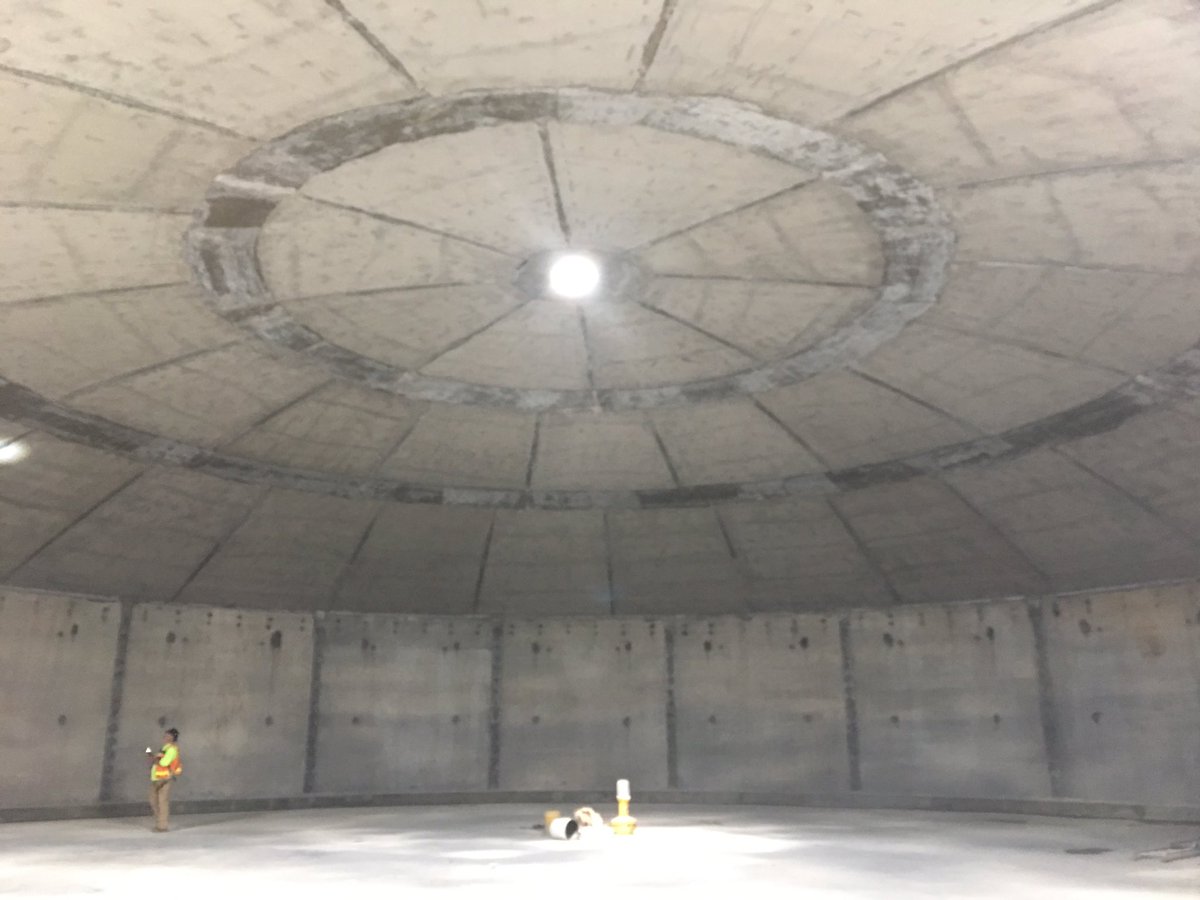 Ever wonder what the inside of a water tank looks like? Check out this picture of the inside of the new west service water tank. #granbycolorado
