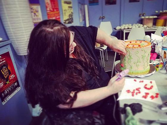 horizontheatre's tweet photo. Those cake renderings are coming to life thanks to our brilliant design team! Get ready to be hungry for THE CAKE! 🍰👩‍❤️‍💋‍👩 #htcCAKE #htc35 #Baking #CakeDesign #Dessert https://t.co/IQZPvRiMEw
