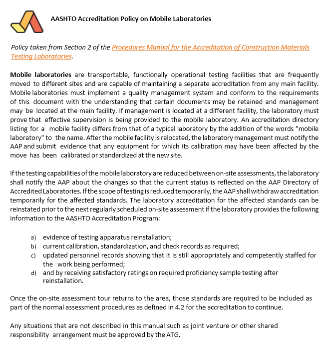 AASHTO resource on Twitter "Mobile laboratories are transportable