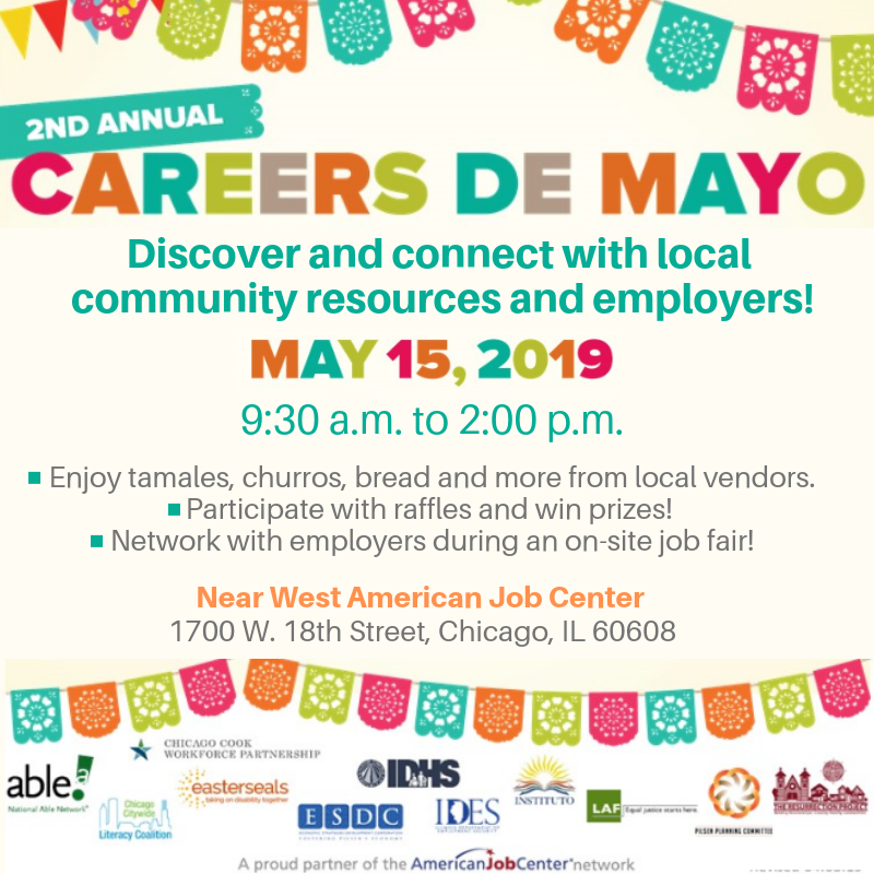 NatAbleNetwrk's tweet photo. Careers de Mayo is less than 2 days away! We can't wait to see you, Pilsen! #Careers #Community https://t.co/zJTqHZ2GiZ
