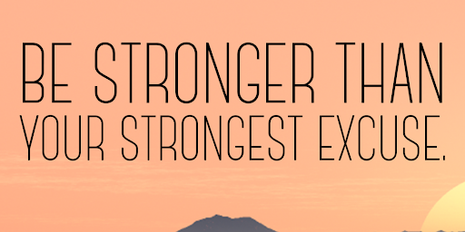 TheZigZiglar's tweet photo. Be stronger than your strongest excuse. https://t.co/dy3tZmVa73