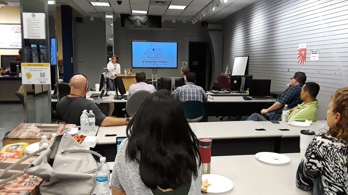 CodeForTampaBay's tweet image. We&apos;re at @AMROCFabLab learning about @GitLab tonight, with @SVesselov -