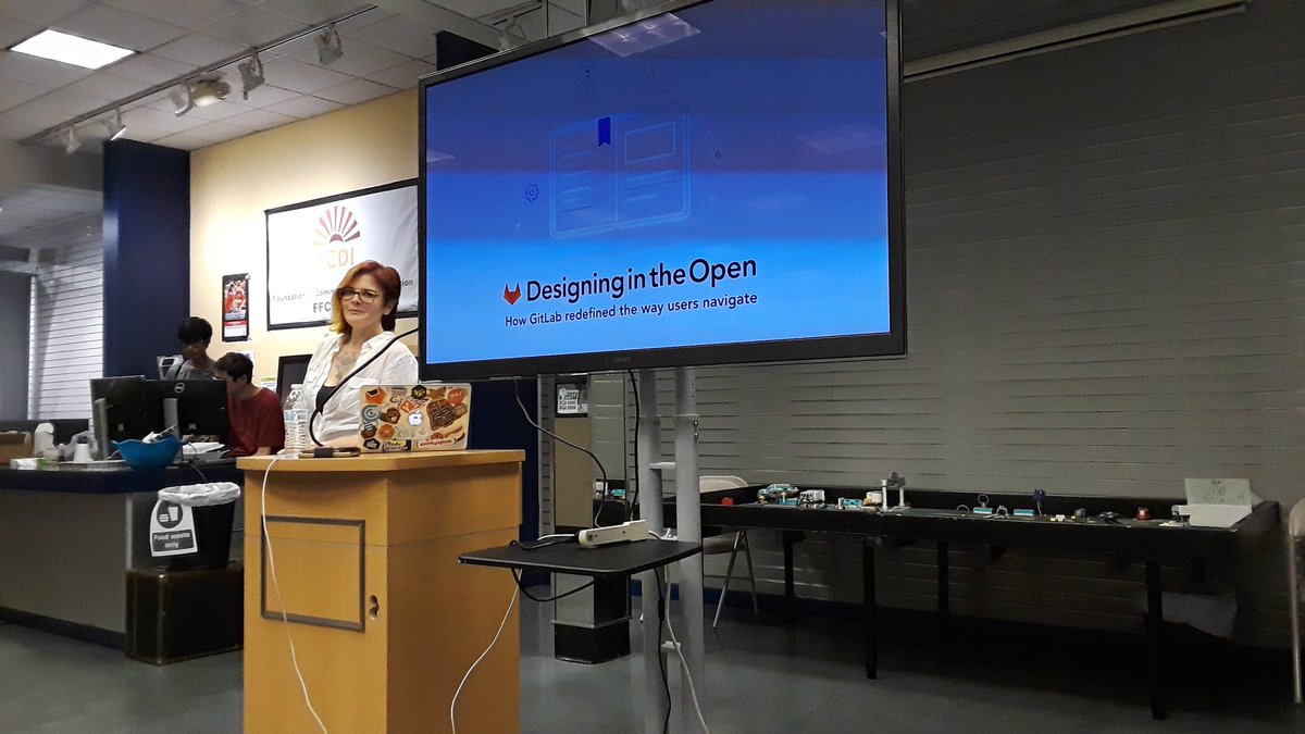 CodeForTampaBay's tweet image. We&apos;re at @AMROCFabLab learning about @GitLab tonight, with @SVesselov -