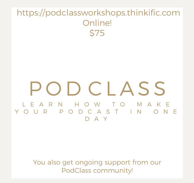 Wanna learn everything you need to know about starting a podcast in one day? Join this class!! I took<a href="/tag/webseries"class="tags"><span>#webseries</span></a>