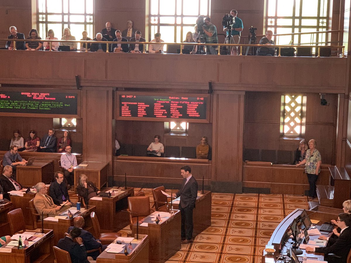 Senator <a href="/RobForOregon/">Sen. Robert Wagner</a> knows the #StudentSuccessAct is a “once in a generation bill.” YES. IT. IS. #ThisIsOurShot #orpol #orleg