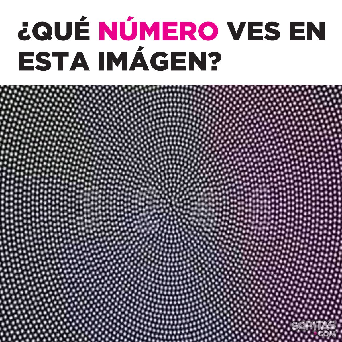 sopitas's tweet photo. El número que veas en este experimento visual significa:

-3246 caguamitas me debes
-3240 caguamitas me debes
-1246 caguamitas me debes
-1240 caguamitas me debes

¿Tú qué número ves? https://t.co/iSlszlxj4K