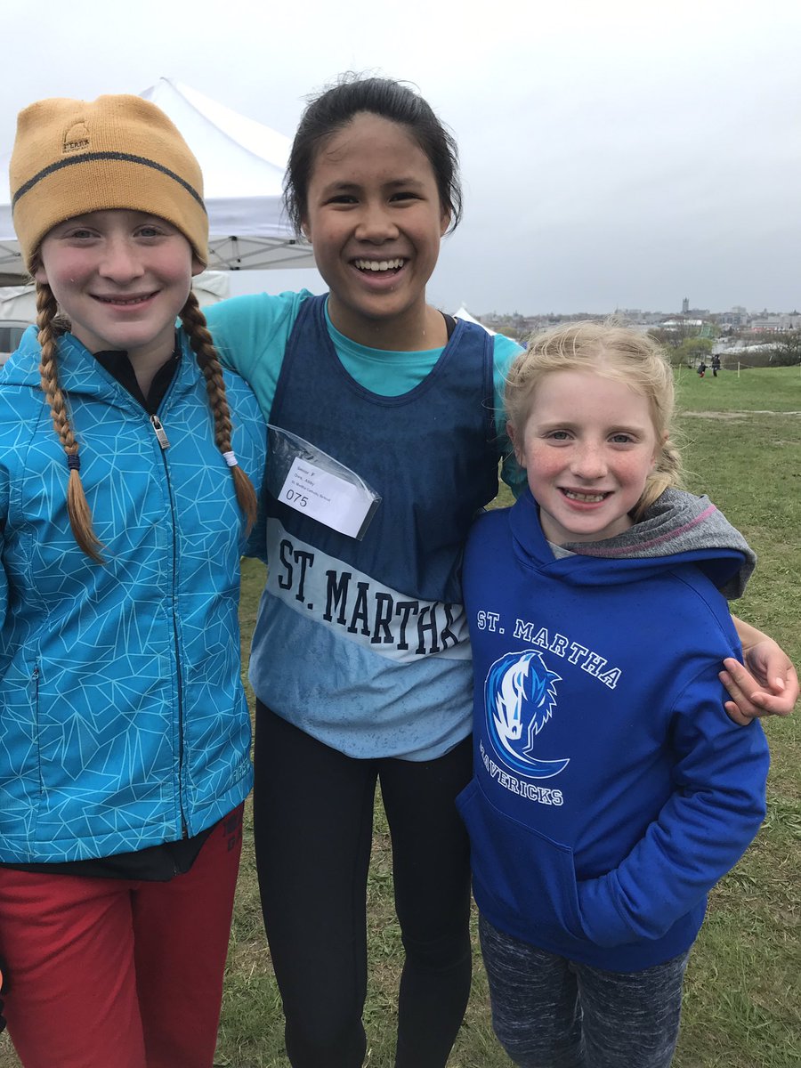 Nice to see such team spirit and support between different grades on the SM team at Cross Country today! Great efforts, encouraging and perseverance in the rain! Our school community is proud of all of you! #teamwork