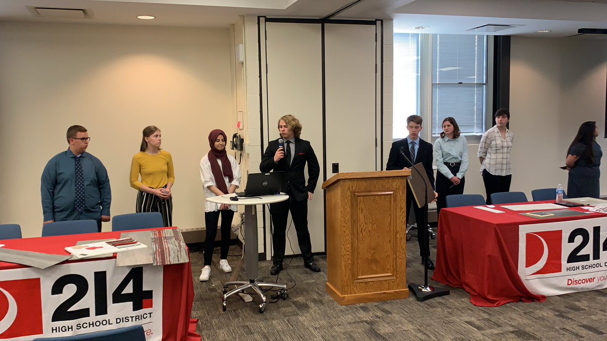 Second group getting ready <a href="/District214/">District 214</a> future ready showcase.  <a href="/EGHS_CTE/">Patrick McGing</a>