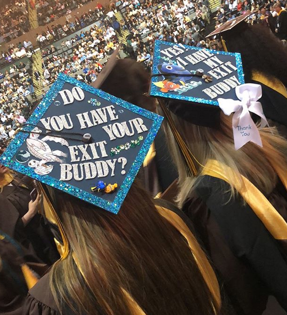 AdelphiU's tweet image. Attention Class of 2019! We want to see your decorated graduation caps! Post a photo and use the hashtag #AdelphiGradCaps19 to share with us! 🎓✨