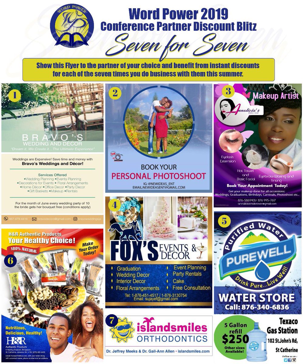 kinglykevin's tweet photo. Support the Word Power 2019 Conference Partners. Discounts galore!!! https://t.co/PYEl754B8U