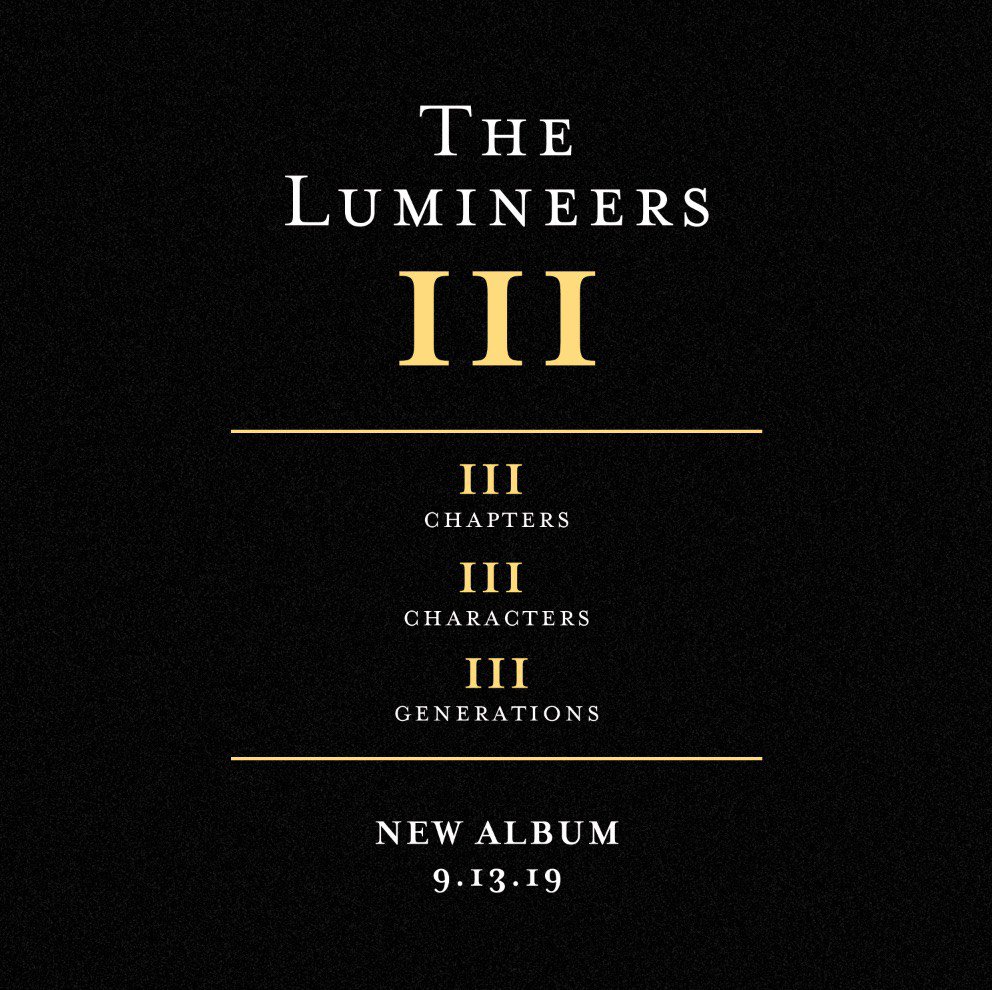 thelumineers's tweet photo. Chapter 1: Gloria Sparks is out on Friday. The first of three chapters, characters, and generations. https://t.co/CXBlOVmVji
