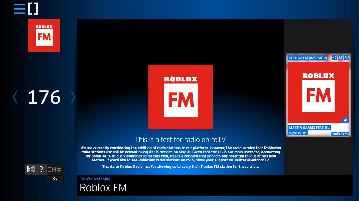 Roblox Radio Inc. tweet media