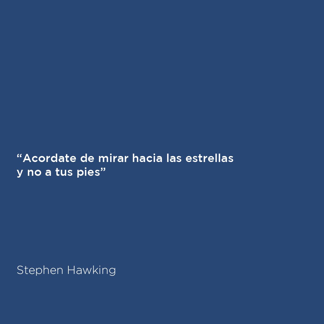 milaborit's tweet photo. Nunca está de más recordarlo! #FraseDelDia #Laborit 💙 #StephenHawking https://t.co/lSRk5rhoXT